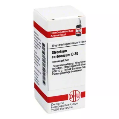 STRONTIUM CARBONICUM D 30 globuli, 10 g
