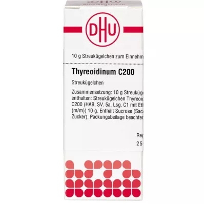 THYREOIDINUM C 200 globuli, 10 g