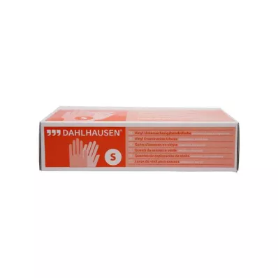 VINYL Guanti non svergolati taglia S, 100 pz