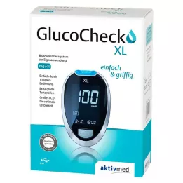 GLUCOCHECK XL Set di misuratori di glicemia mg/dl, 1 pz