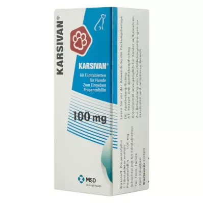 KARSIVAN Compresse rivestite con film da 100 mg per cani, 60 pz KARSIVAN Compresse rivestite con film da 100 mg per cani, 60 pz