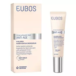 EUBOS Crema Contorno Occhi Anti-Età allo Ialurone, 15 ml