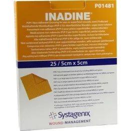 INADINE Garza per unguento PVP Iod. 5x5cm, 25 pz