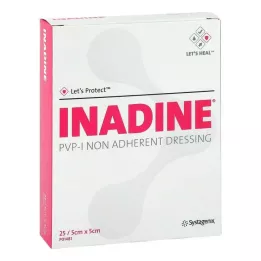INADINE Garza per unguento PVP Iod. 5x5cm, 25 pz