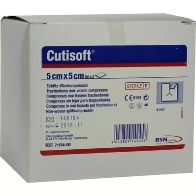 CUTISOFT Compresse in tessuto non tessuto scanalate, 50X2 pz