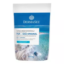 DERMASEL Sali da bagno del Mar Morto puri, 5 kg