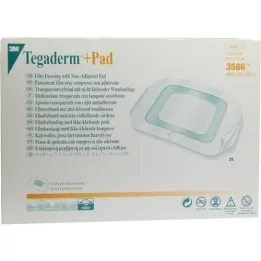 TEGADERM 3M Plus Pad 9x10 cm Ready Made 3586, 25 pz