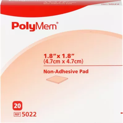 POLYMEM Tampone per ferite n.adesivo 5x5 cm, 20 pz