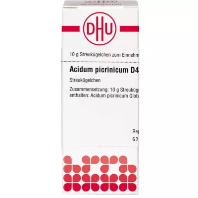 ACIDUM PICRINICUM D 4 globuli, 10 g