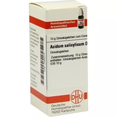 ACIDUM SALICYLICUM D 30 globuli, 10 g