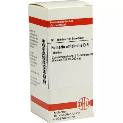 DHU Fumaria uff.D 6 compresse, 80 pz