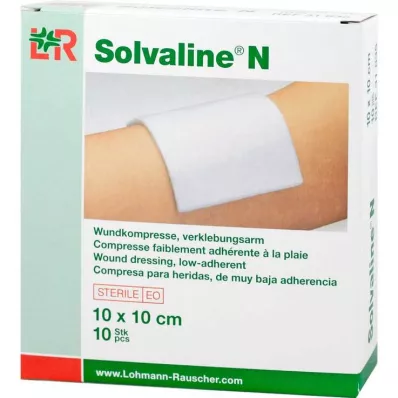 Solvaline N compresse sterili 10x10 cm, 10 pz Solvaline N compresse sterili 10x10 cm, 10 pz