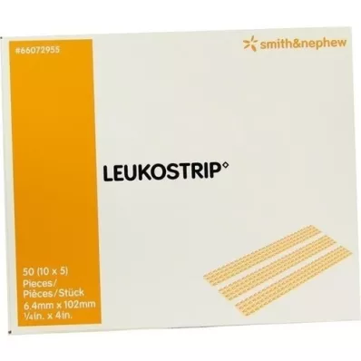 LEUKOSTRIP Strisce di sutura 6,4x102 mm, 10X5 pz