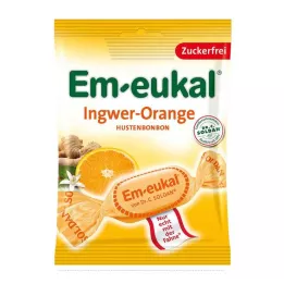EM-EUKAL Caramelle Ginger Orange senza zucchero, 75 g