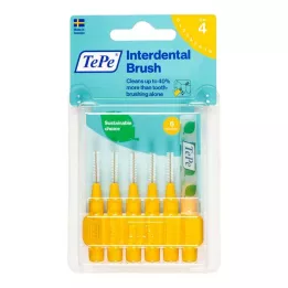 TEPE Scovolino interdentale originale 0,7 mm ISO 4 gialli, 6 pz