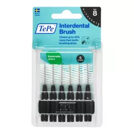 TEPE Scovolino interdentale originale 1,5 mm ISO 8 nero, 6 pz