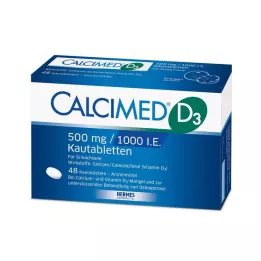CALCIMED D3 500 mg/1000 U.I. Compresse masticabili, 48 pz