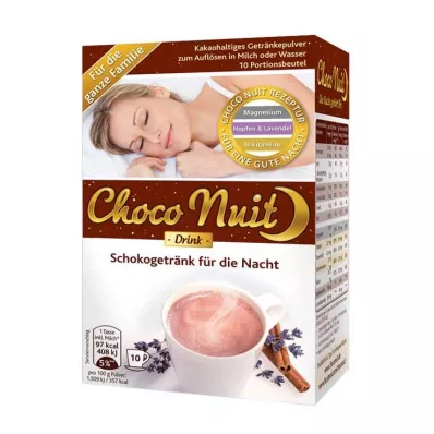 Choco Nuit bevanda al cioccolato in polvere della buonanotte, 10 pz