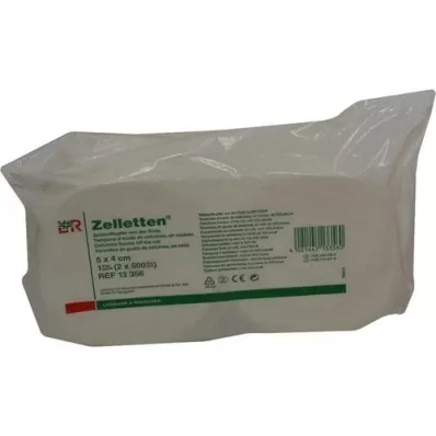 ZELLETTEN Tamponi 4x5 cm in rotolo non sterile, 2X500 pz