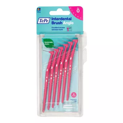 TEPE Scovolino interdentale Angolo 0,4 mm ISO 0 rosa, 6 pz