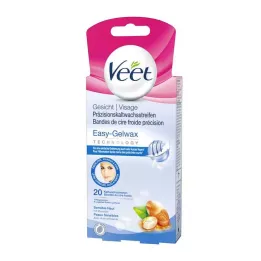 VEET Strisce di cera fredda per il viso, 20 pezzi
