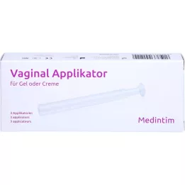 VAGINAL APPLIKATOR per gel/crema, 3 pz