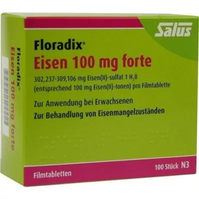 FLORADIX Ferro 100 mg forte compresse rivestite con film, 100 pz