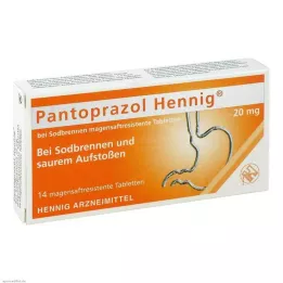 PANTOPRAZOL Hennig b.Sodbrennen 20 mg msr.Tabl., 14 pz
