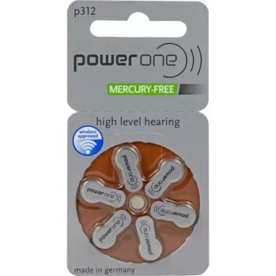 BATTERIEN Ascoltare PowerOne 312, 6 pezzi