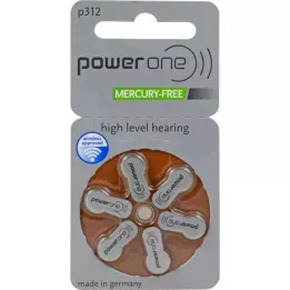 BATTERIEN Ascoltare PowerOne 312, 6 pezzi
