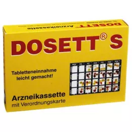 DOSETT S Cassetta medicinale blu, 1 pz