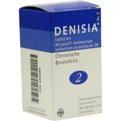 DENISIA 2 Compresse per bronchite cronica, 80 pz