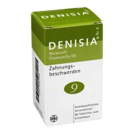 DENISIA 9 Compresse per la dentizione, 80 pezzi