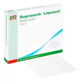 SUPRASORB Liquacel hydroakt.Faserverb.15x15 cm, 4 pz