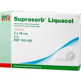 SUPRASORB Liquacel hydroakt.Faserverb.2x45 cm, 4 pz