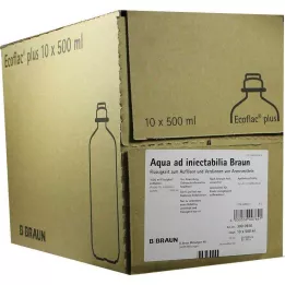 AQUA AD injectabilia Ecoflac Plus Soluzione per infusione, 10X500 ml
