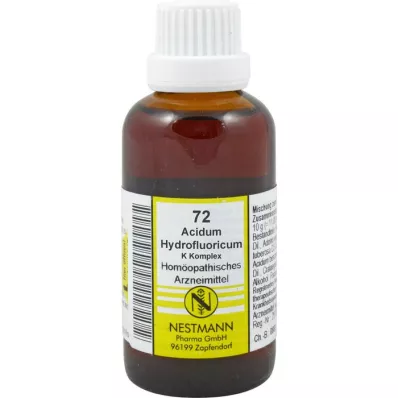 ACIDUM HYDROFLUORICUM K Complesso n.72 Diluizione, 50 ml