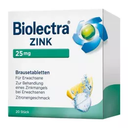 BIOLECTRA Compresse effervescenti di zinco, 20 pz