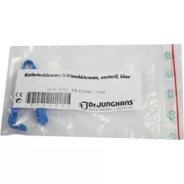 KATHETERKLEMME blu non sterile, 1 pz