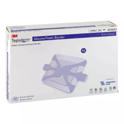 TEGADERM Bordo in schiuma di silicone FK 10x10 cm, 10 pezzi