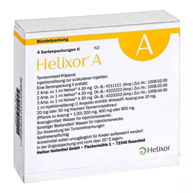 Helixor serie A pack Ii fiale (4x7 pz)