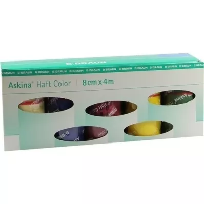 ASKINA Scatola di assortimento di colori per bende adesive, 10 pezzi