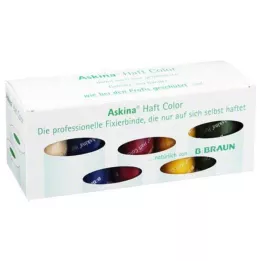 ASKINA Scatola di assortimento di colori per bende adesive, 10 pezzi