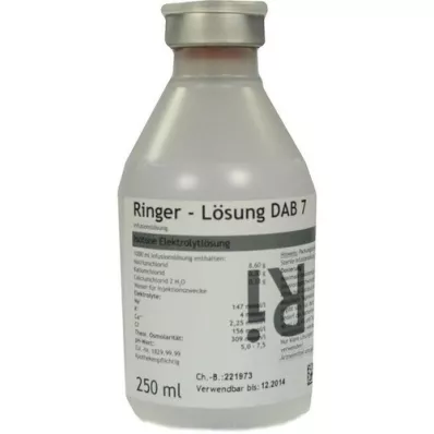 RINGER LÖSUNG DAB 7 Plastica, 250 ml