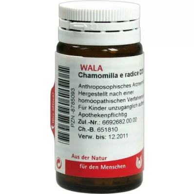 Chamomilla E Radice D 20 globuli, 20 g Chamomilla E Radice D 20 globuli, 20 g