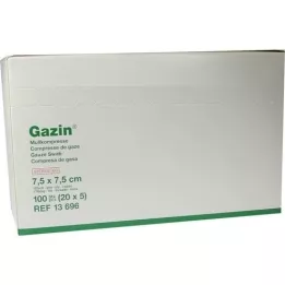 GAZIN Garza comp.7,5x7,5 cm sterile 12x media, 20X5 pz