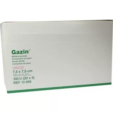 GAZIN Garza comp.7,5x7,5 cm sterile 12x media, 20X5 pz