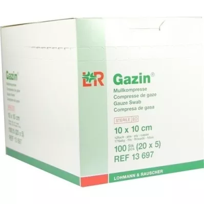 GAZIN Garza 10x10 cm sterile 12x grande, 20X5 pz