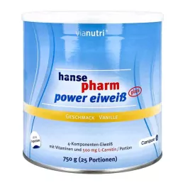 HANSEPHARM Power Protein plus Polvere di vaniglia, 750 g