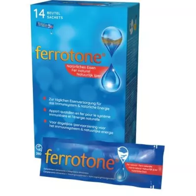 FERROTONE Bustina di ferro, 14X20 ml